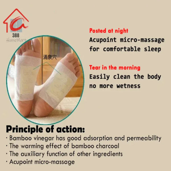 Detox Foot Patches (Pack of 2) 20 Pices (Buy 1 Get ! Free)🎊🎉