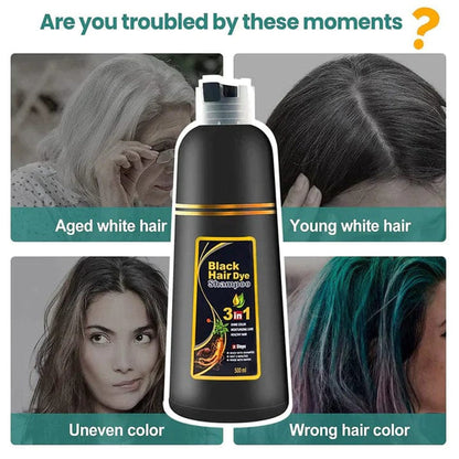 Japanese 3 in 1 Black Hair Dye Shampoo (BUY 1 GET 1 FREE)✨✨