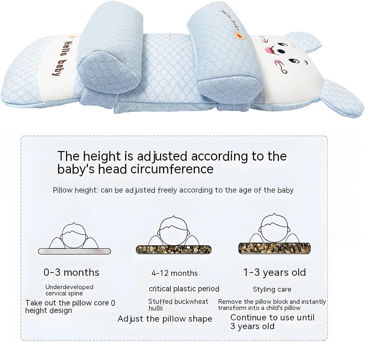 🔥India's Best Selling 1️⃣ Baby Shaping Head Support Pillow 💥
